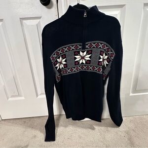 Weatherproof Vintage Men's 1/4 Zip Fair Isle Sweater